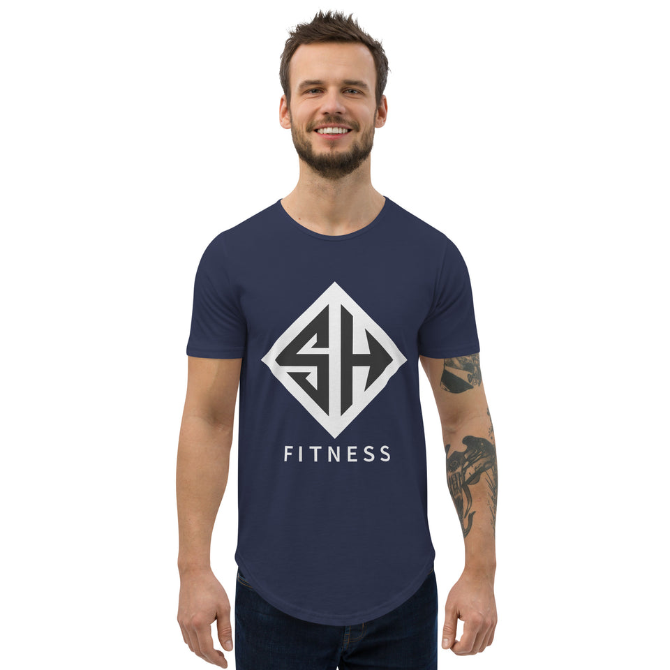 Curved Hem T-Shirt | Men's Cotton T-Shirts | Strong Heroes Fitness