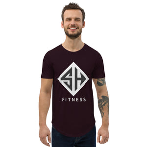 Curved Hem T-Shirt | Men's Cotton T-Shirts | Strong Heroes Fitness