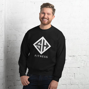 Men's Printed Sweatshirt | Black Sweatshirt | Strong Heroes Fitness