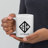 Fitness Coffee Mug | FItness White Glossy Mug | Strong Heroes Fitness