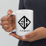 Fitness Coffee Mug | FItness White Glossy Mug | Strong Heroes Fitness