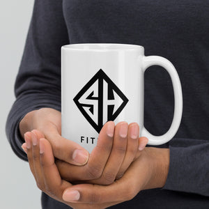 Fitness Coffee Mug | FItness White Glossy Mug | Strong Heroes Fitness