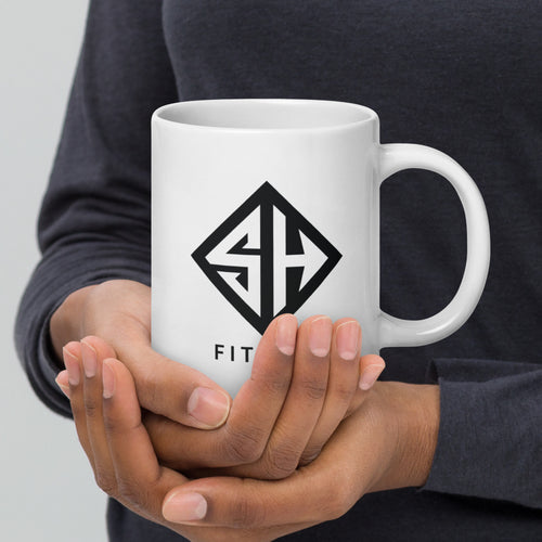 Fitness Coffee Mug | FItness White Glossy Mug | Strong Heroes Fitness