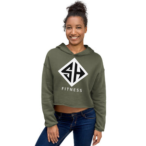 Women's Crop Hoodie | Cotton Polyester Hoodie | Strong Heroes Fitness